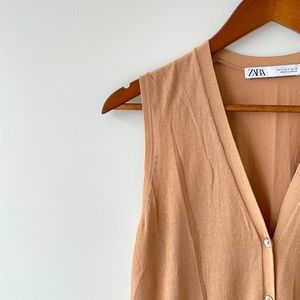 Zara dress, size S , tan color